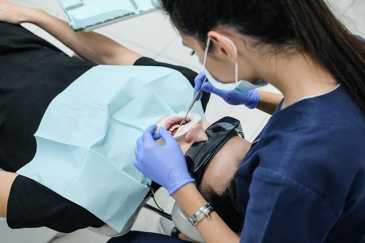 man in dentist