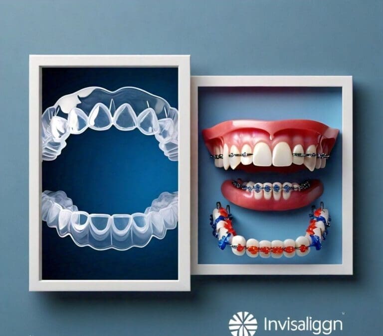 comparison between invisalign vs braces